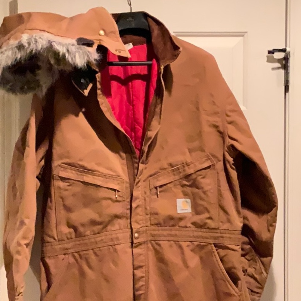 💚 CARHARTT COVERALLS & I AM INCLUDING THE HOOD